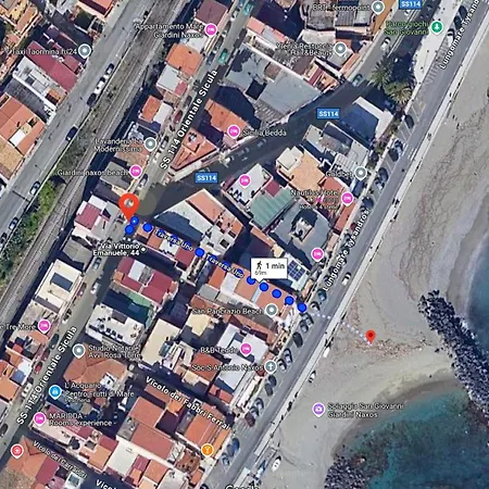 Alojamento de Acomodação e Pequeno-almoço I Barcaioli Giardini Naxos